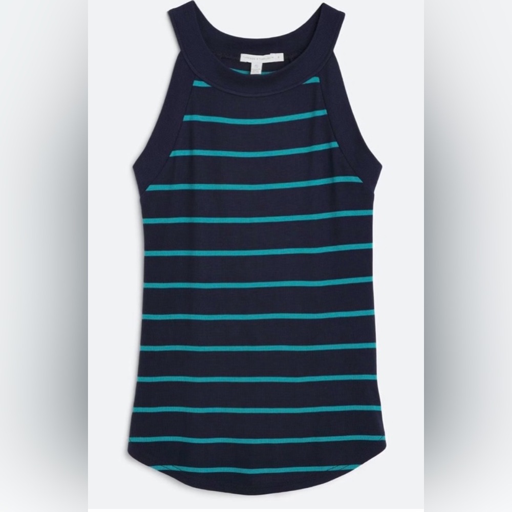 Threads 4 Thought Navy and Teal Top